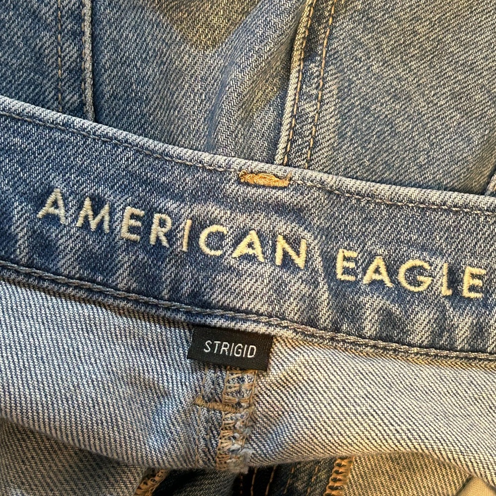 American Eagle Outfitters Dark Blue Curvy Denim Jeans Curvy 90’s straight - Picture 6 of 8